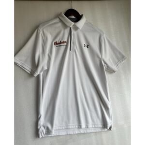 College Of Charleston Basketball Under Armour Mens Large White Polo NCAA